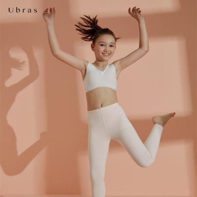 China Ubras UG114059 New Design Teen Solid Color Nylon One Piece Spandex Padded Vest Girls Bras for sale