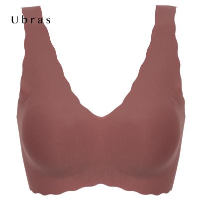 China Ubras UU11008 QUICK DRY Drop Shipping Wireless A-C Cup Push Up Underwear Ladies Female Bra for sale