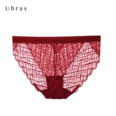 China UX23002 Lace Waist G-string Ladies Transparent Underwear Set Sexy Smooth Soft High Quality Antibacterial Stockings for sale