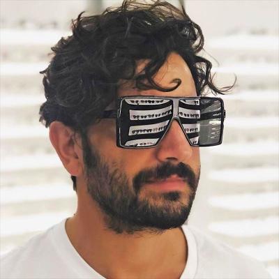 China 2022 New Square Colors Large Square Oversized Lenses Shape Sunglasses for sale