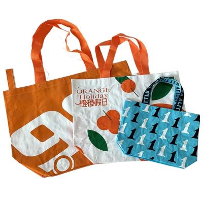 China Handled Factory Wholesale Oversize Plastic PP Woven Bag Grocery Bag Shopping Boat Shape Bag with Custom Logo for sale