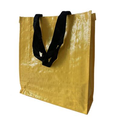 China Recyclable Customized printing extra large reusable shopping tote bag recyclable laminated pp woven bag for sale