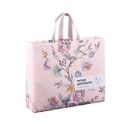 China Recyclable Wholesale grocery Shopping Bag Reusable Supermarket Nonwoven Bag Non Woven Fabric Customized Designs Customized Color Package for sale