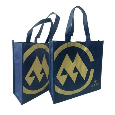 China Recyclable Wholesale Portable Shopping Bags Reusable Eco Friendly Non-woven Bags Custom Logo Fabric Non woven Shopping Bag for sale