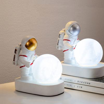 China Modern Cute Astronaut Table Lamp Decorative Led Light For Kids Boys Girls Room for sale