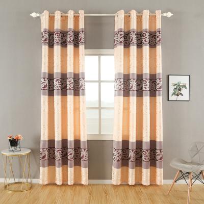 China Decorate 2020 New Polyester Hot Sale Cheapest Fashion Jacquard 100% Polyester Window Curtain for sale