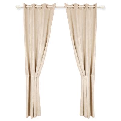 China 2019 New Style Blackout Stripe Pattern Blackout Curtains For Living Room Embossed Curtain for sale