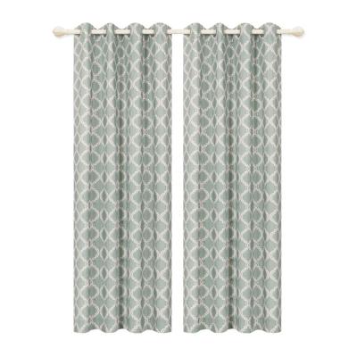 China Wholesale Blackout Textile Factory Window Curtain Home Wholesale Fancy Polyester Printed USA Design Welcome Curtain for sale