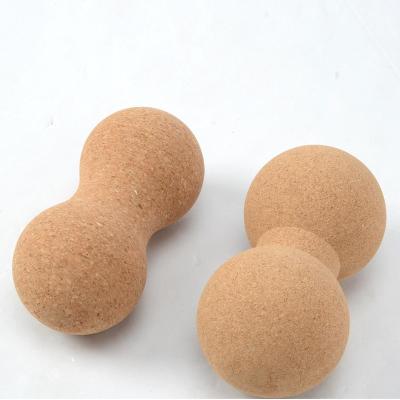 China Relaxation MOWIN Natural Cork Massage Peanut High Density Muscle Ball for sale