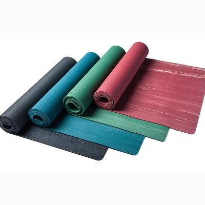 China Yoga Exercises Gold Supplier Custom Printing 100% Natural Rubber Yoga Mat for sale