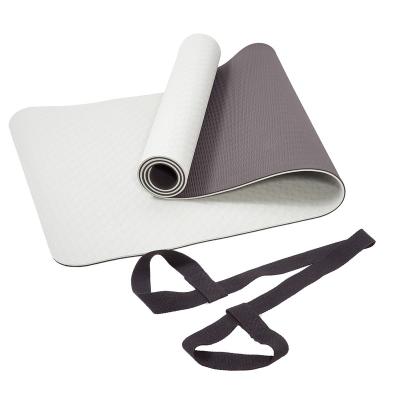 China Non-slip Yoga Mat Fitness Tape Yoga Mat Eco Tape Double Layer Folding Yoga Mat for sale