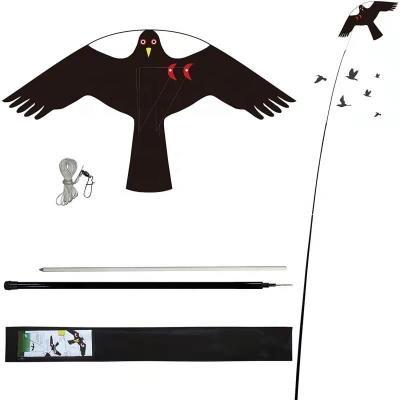 China New Reflective Polyester Laser Flame Scares Scary Bird Kite Farming Bird Kite Bird Kite for sale