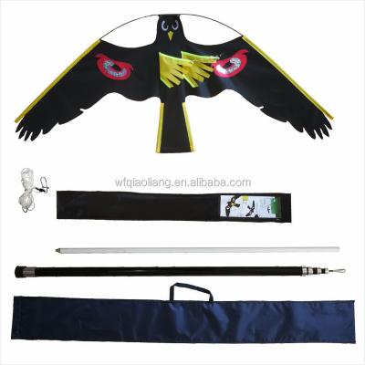 China Reflective Polyester Laser Bird Kite Able To Stimulate Bird Eyes Bird Singer Kite for sale