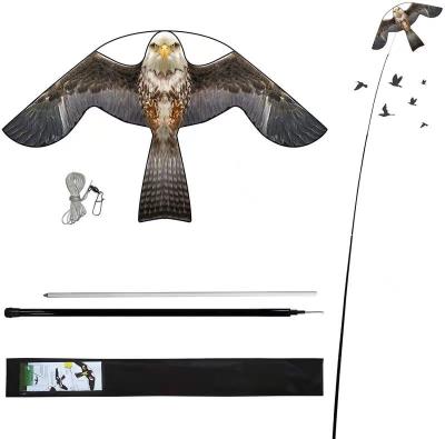 China Polyester Hawk Kite Scarecrow Decoy Farm Garden Bird Reflector for sale