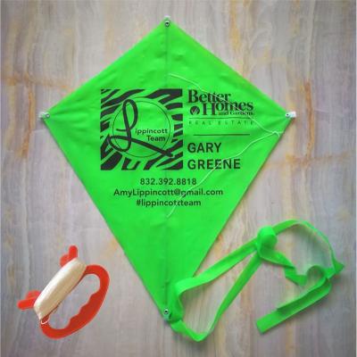 China Polyester Single Logo Kite Diamond Custom Processing Advertising Kite for sale