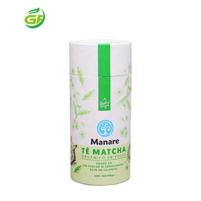 China Custom Recycled Materials Craft Paper Tube Packaging Green Tea Cosmetic Empty Chinese Box Round Paper Twist Up Tubes Container Black Tea Paper Pot for sale