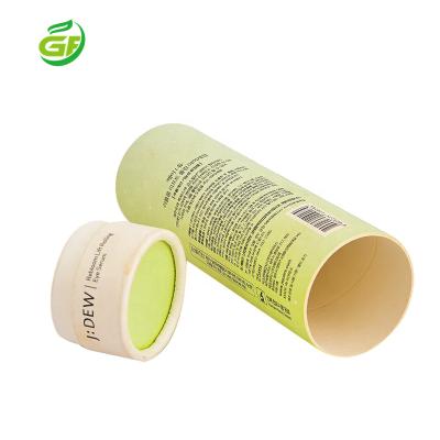 China Recycled Materials Custom Tube Paper Packaging Elegant Cosmetic Paper Cans Cylinder Round Cardboard Box For Coffee Tea Essential Oil Bottle Packaging for sale