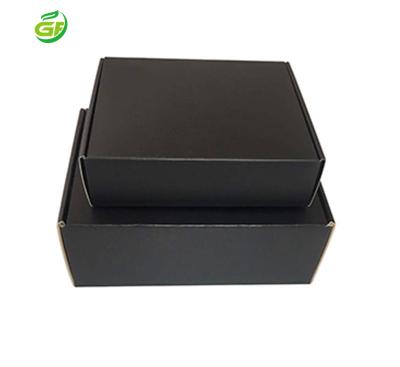 China Custom Recycled Materials Double Wall Tuck Front Boxes With Best Quality Black Cardboard E-commerce Box Paper Shipping Packaging Large Corrugated for sale