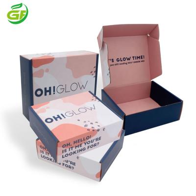 China Recycled Materials Airplane Box Double Side Printing Corrugated Color Box For Wigs Shoes Clothing Electronic Products Packing Box Customized for sale