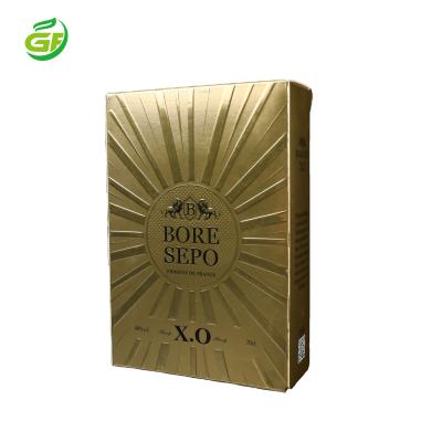 China High Grade Materials Recycled Luxury Gift Box Custom Embossing OEM Cardboard Box Wine Packaging Gift Box Embossed/Debossed Logo Fast Delivery for sale