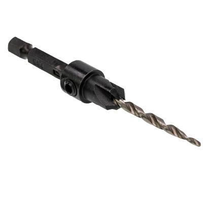 China 2021 woodworking woodworkers countersink hss drill bit quick change 1/4 hex leg taper woodworking drill for sale