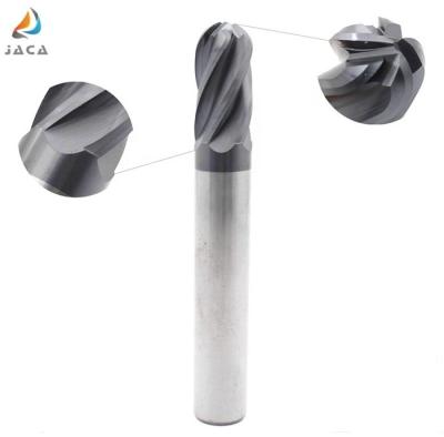 China Solid Carbide Milling Standard Flute 4 Flutes Machining Square End Mill for sale