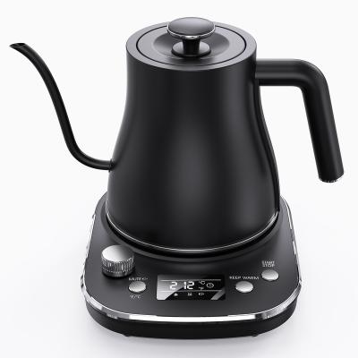 China WITH LID 220V Stainless Steel Electric Pour Over Coffee Kettle With Temperature Control Tea for sale