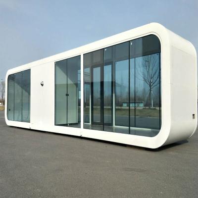 China Customized Modern Curved Prefab Steel Glass Shop Container Exhibition Room for sale