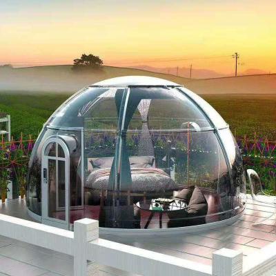 China Modern Popular PC Glamping Igloo Restaurant Dome House Polycarbonate Bubble Tent Star Room for sale