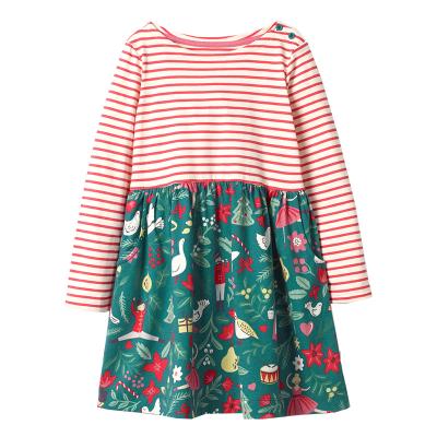 China European and American girls' dress Christmas princess long-sleeved dress XZ new breathable autumn children's skirt for sale