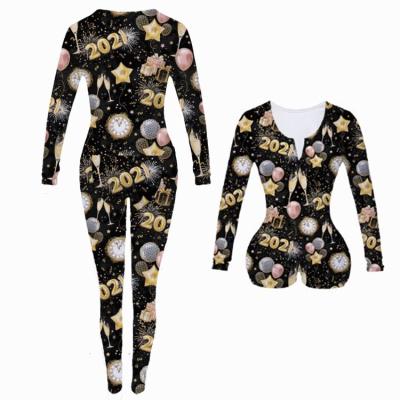 China Wholesale Happy New Year QUICK DRY Onesie Onesie For Adult Women Pajamas Winter Onesie Pajamas For Women for sale