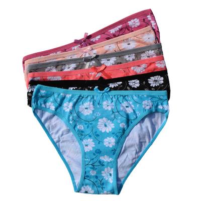 China Cotton Antibacterial Floral Print Underwear Woman Low Rise Briefs Ladies Shorts Panties Lingerie Suggest For Women for sale