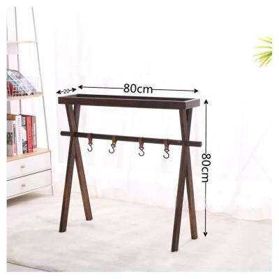 China Wholesale New Garden Beach Camping Picnic Stand Portable Outdoor Wooden Folding Stand Shelves BWGDN004 for sale