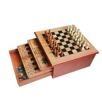 China Hot Selling Wooden Board Game Wooden Chess Board Game Amusement Kids Adult Gift Set for sale