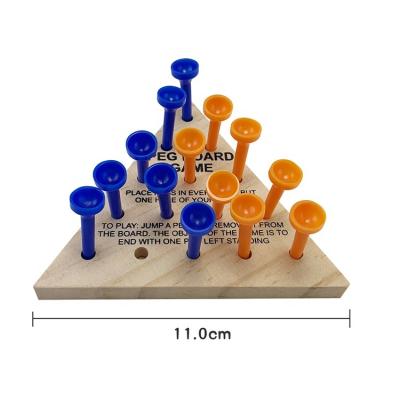 China Hot Selling Wooden TIC TAC TOE Peg Board Game Baseball Gift Kids Wooden Adult Fun Game for sale