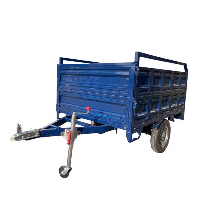 China Car Trailer Sale Well Galvanized 4x5.5ft Hydraulic Dump Trailer For Farm Transportation for sale