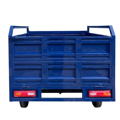 China China Hydraulic Steel Car Trailer Tipper Tipping Box Farm Plant Trailer for sale