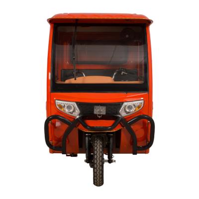 China 2021 adult electric cargo tricycle/electric cargo tricycle closed box rickshaw with front cabin for sale