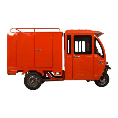 China Hot Selling Cargo 3 Wheel Solar Express Enclosed Tricycle Motorcycle Electric Motorcycles With Box for sale