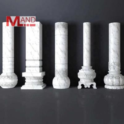 China Different cavity design patterns and shapes of the marble column for home furnishings, hotels, clubs, etc. for sale