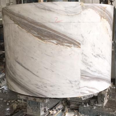 China white pattern best quality interior decoration hollow round marble column for sale