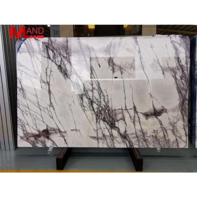 China Modern Chinese Lilac / New York White Marble White Marble Slabs for sale