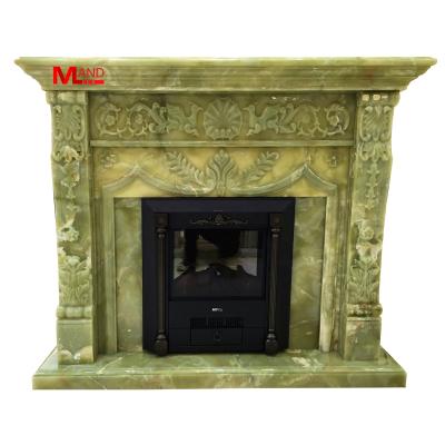 China Factory Direct Sale Modern Natural Marble Hand Carved Fireplace for sale