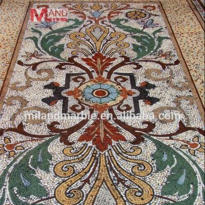 China Retro Floor Color Marble Carpet for sale