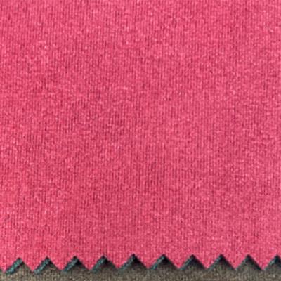 China KeQiao Sustainable Factory Popular Polyester Spandex Plain Dyed Scuba Suede Knitted Fabric For Garments India Market for sale