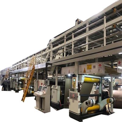 China high efficiency high speed corrugated cardboard corrugator / corrugated cardboard production line for sale