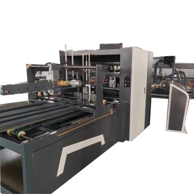 China Hot Selling Automatic Cardboard Cardboard Folding Machine Best Price Easy Work Gluing Stapling Machine for sale