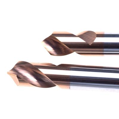 China Wxsoon 90 Degree Chamfering OEM ODM 60 TiAlN Coated Solid Carbide Stain Drills For Metal Use On Materials To 65HRC for sale