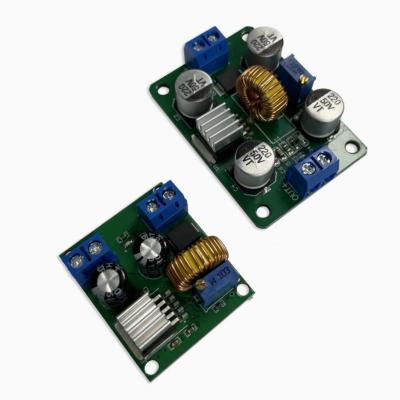 China 5A high power 75W DC DC adjustable voltage regulator power module 4-38V input with heat sink super LM2596 - for sale