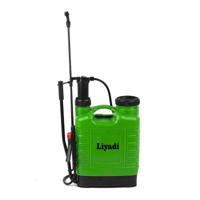 China New 12L Garden PE Backpack Pressure Hand Pump Manual Push Equipment Backpack 12L Agricultural Sprayer for sale